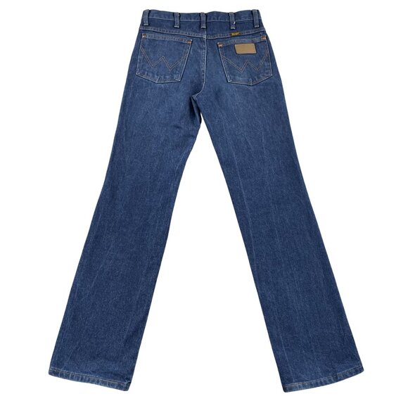 VTG Wrangler Jeans Mens 29x32 Cowboy Cut Slim Dark Wash Denim 936PWD - Picture 2 of 8